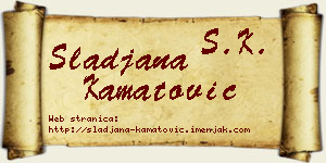 Slađana Kamatović vizit kartica